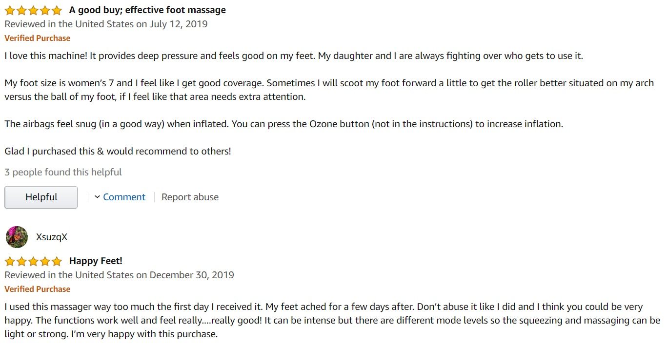 Asiwo Foot Massager Reviews