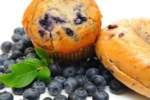 Diabetes Meal Plan - Bagel with Blueberries