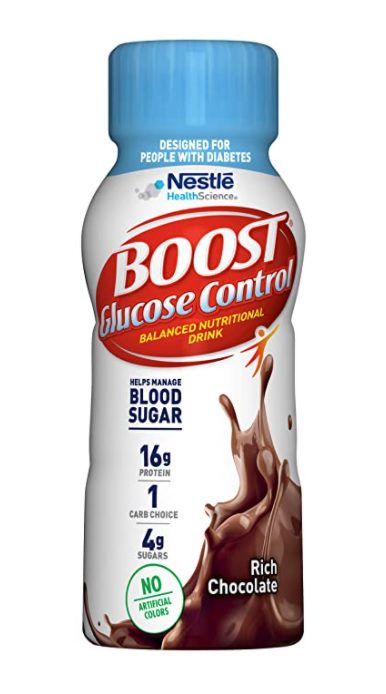 Boost Glucose Control Nutritional Drink, Rich Chocolate, 8 Fl Oz (Pack of 24)