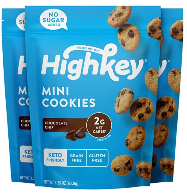 HighKey Snacks Keto Food Low Carb Cookies, Chocolate