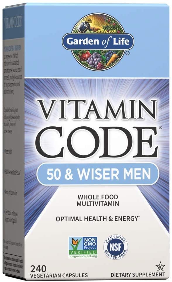 Garden of Life Multivitamins for Men - Vitamin Code 50 & Wiser