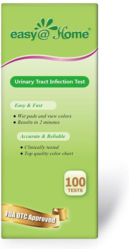 Easy@Home 100 Tests (25 Ct 4 Bottles) Urinary Tract Infection UTI Test Strips